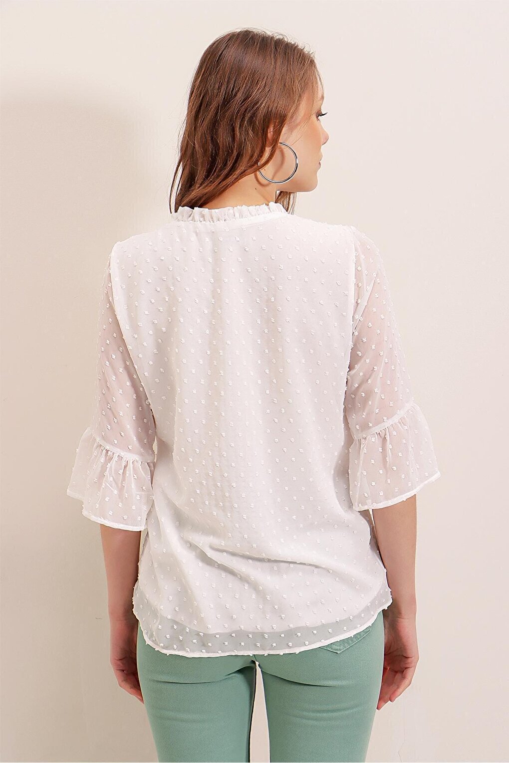 0415 Chiffon Blouse - White