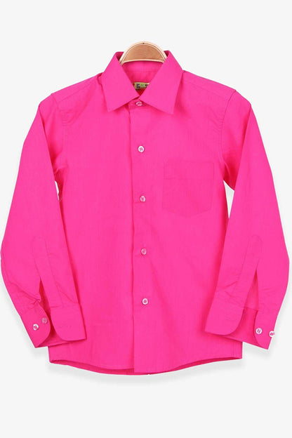 Boy's Shirt Basic Pink (Age 8-13)