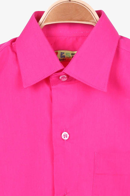 Boy's Shirt Basic Pink (Age 8-13)