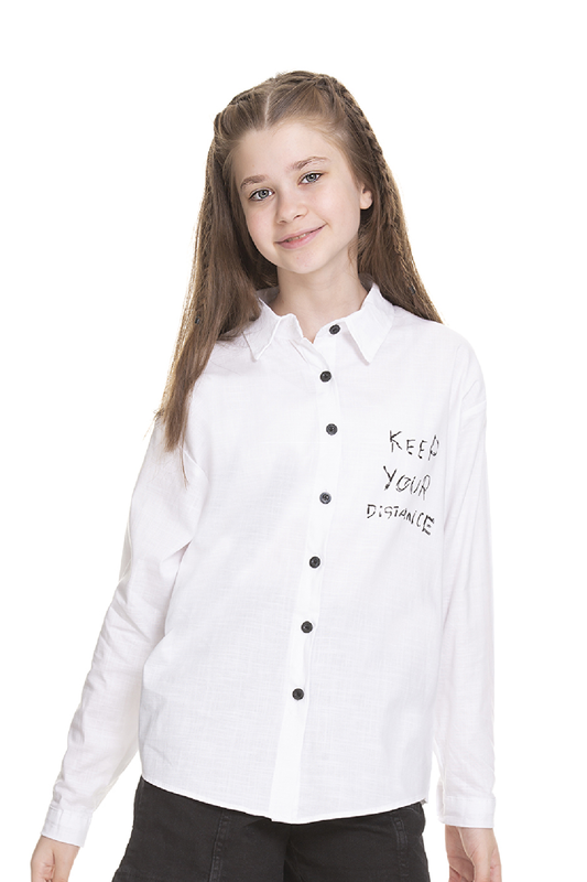 Girl's Back Printed School Style Shirt 8-14 Years A1128