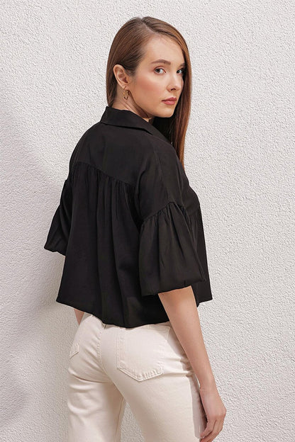 20142 Crop Shirt - Black