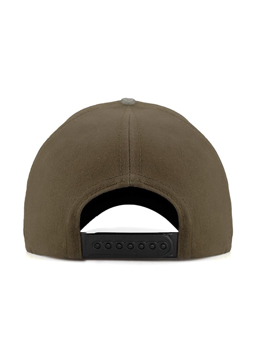 V1 Baseball See You Later Never - Unisex Khaki-Black Peaked Hat (Cap) with 2 Code Logo