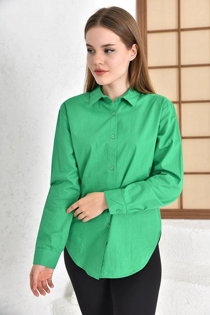 Women's B.Green Slim Poplin Shirt