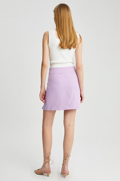 Women's Short Front Slit Skirt