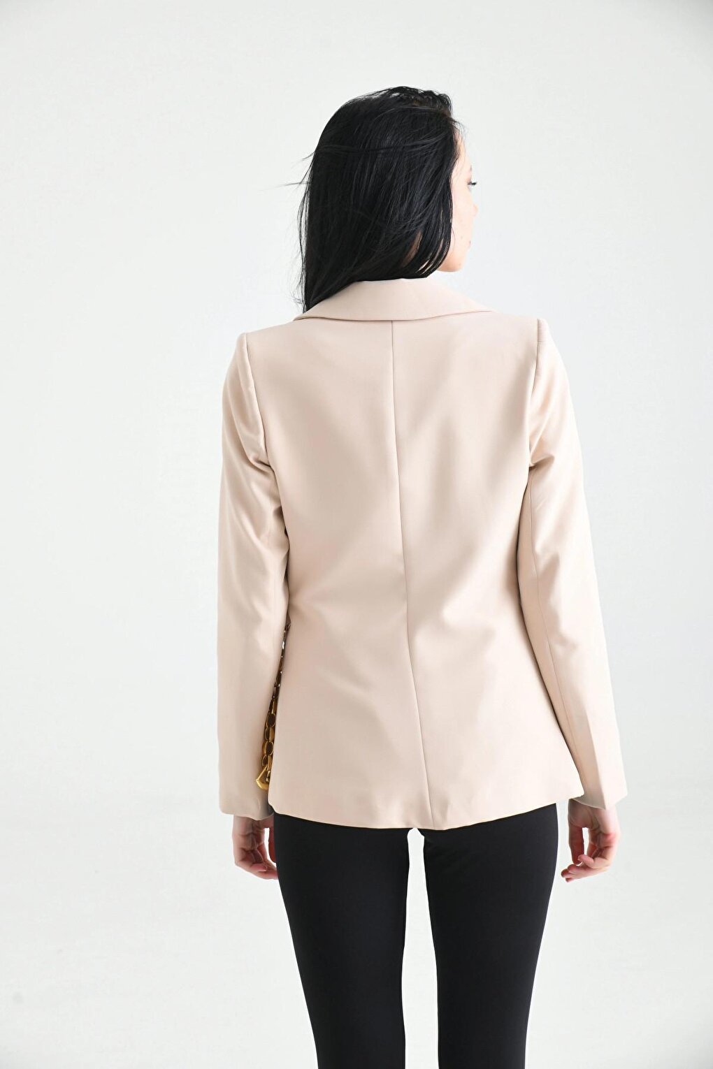 Women's Accessory Closure Detailed Slim Blazer Jacket