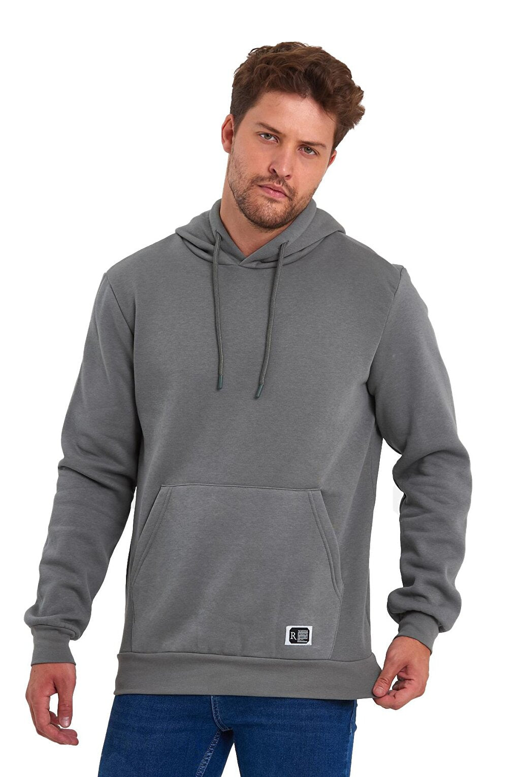 3 Thread Raised Hooded Men's Sweatshirt