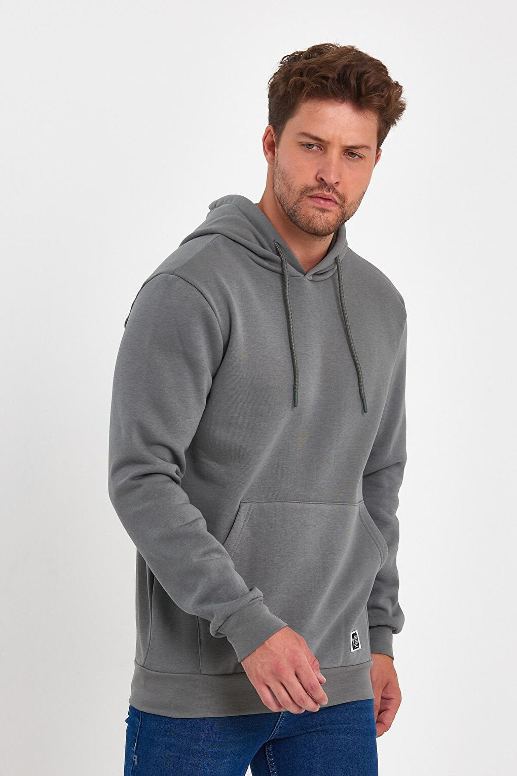 3 Thread Raised Hooded Men's Sweatshirt