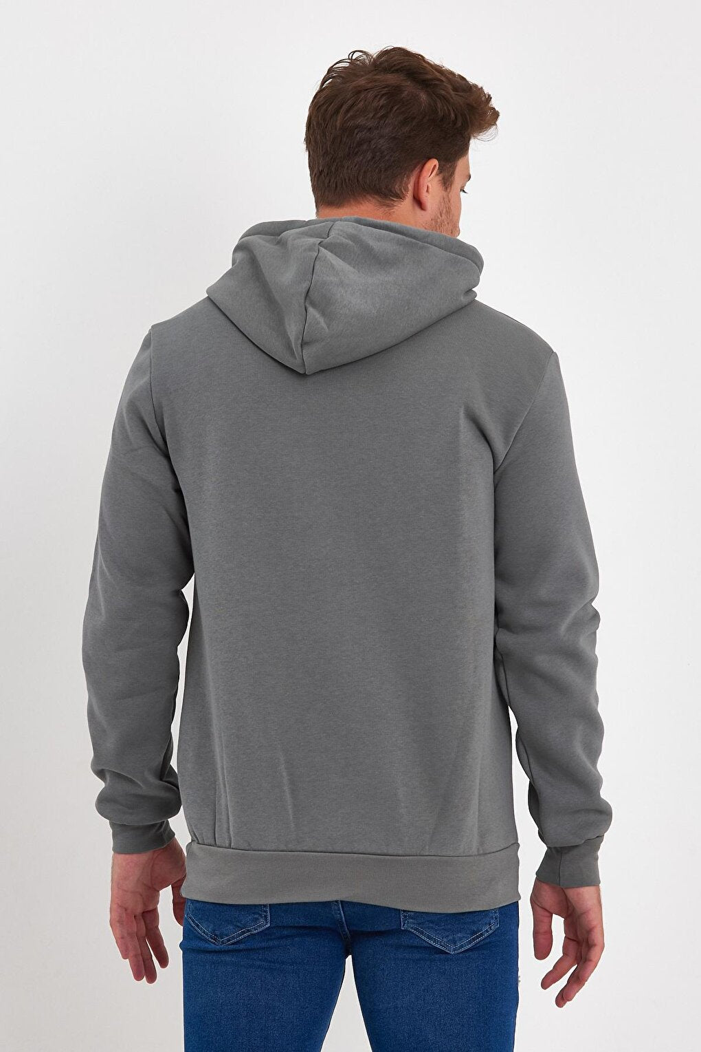 3 Thread Raised Hooded Men's Sweatshirt