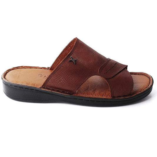 Osnmz 602 Large Size 100% Leather Men's Slippers