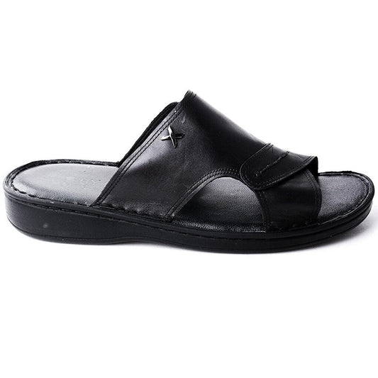 Osnmz 602 Large Size 100% Leather Men's Slippers