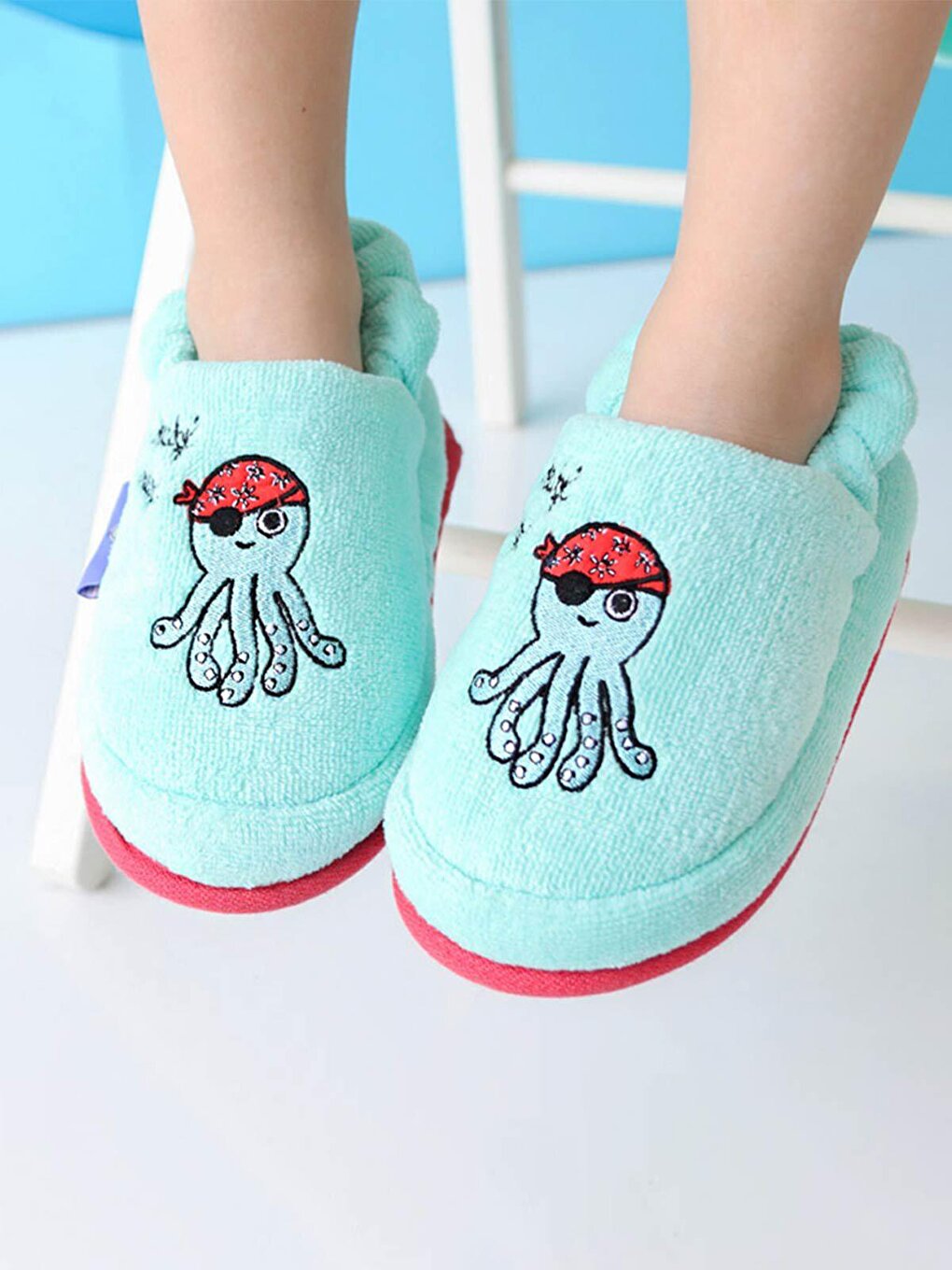 Children's House Slippers Sailor Octopus 4-5 Years