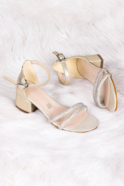 791 Vakko Stone Girl's 3 Cm Heeled Sandals Shoes