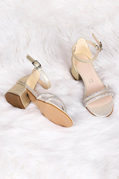 791 Vakko Stone Girl's 3 Cm Heeled Sandals Shoes