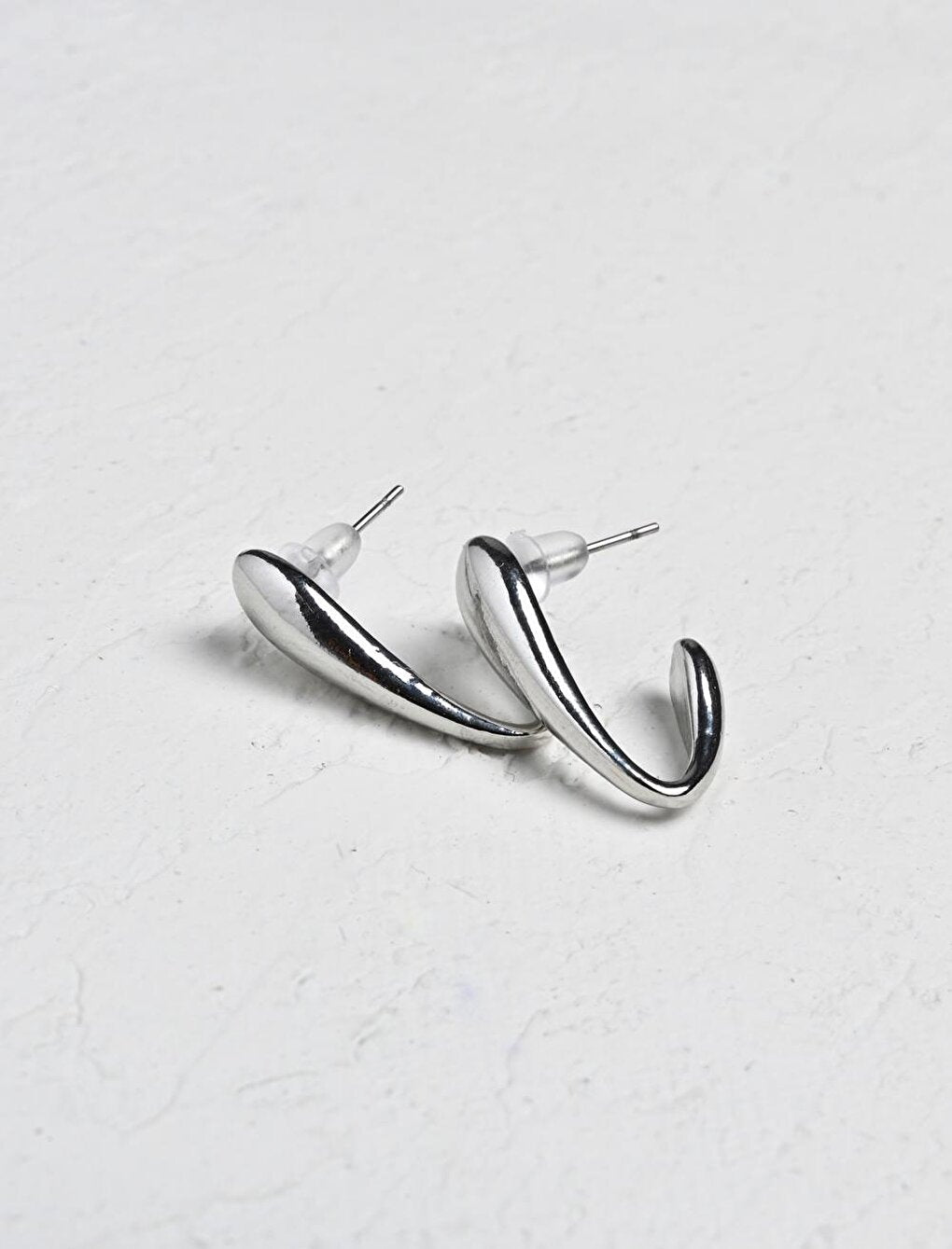 Silver Figured Earring