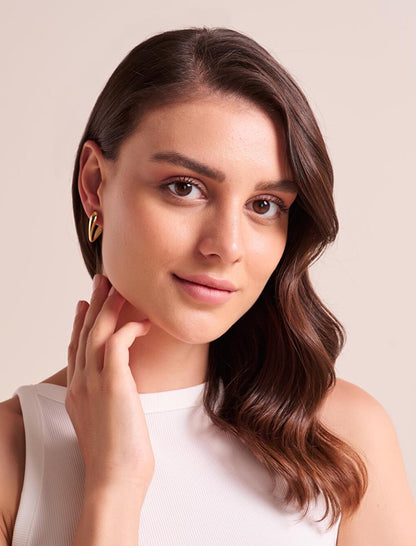 Gold Figured Earrings