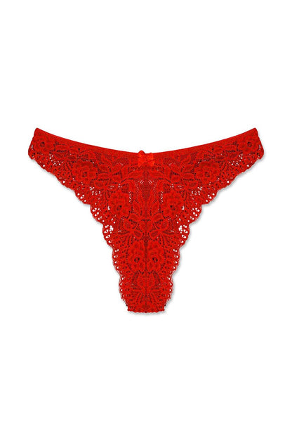 Brazilian Lace High Waist Women's Panties 7-Piece