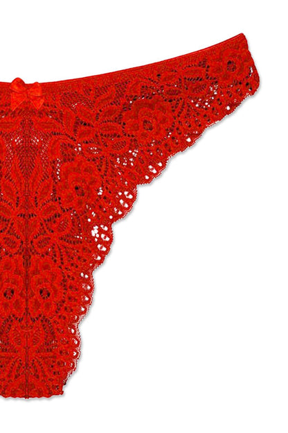 Brazilian Lace High Waist Women's Panties 3-Piece