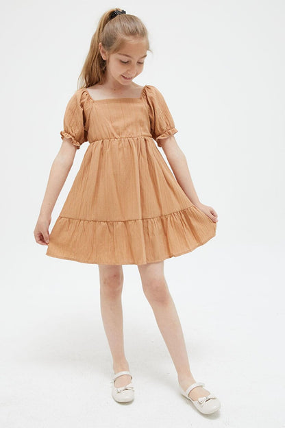 Taba Girl's Shoulder Straps Dress 15415