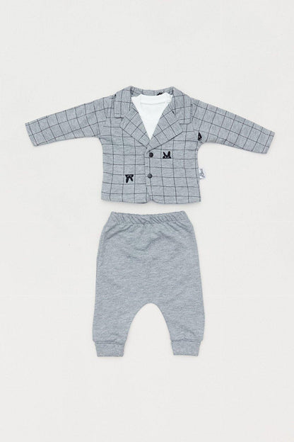 Plaid Patterned Baby 3 Piece Set