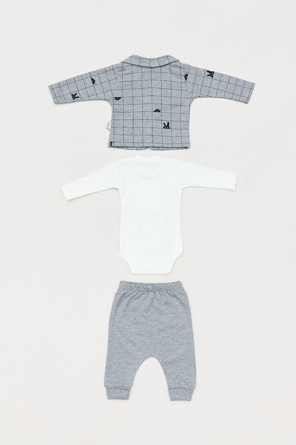 Plaid Patterned Baby 3 Piece Set