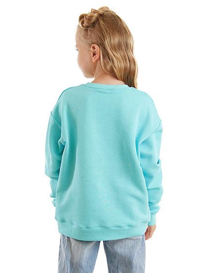 Unicorn Girl's Mint Sweatshirt