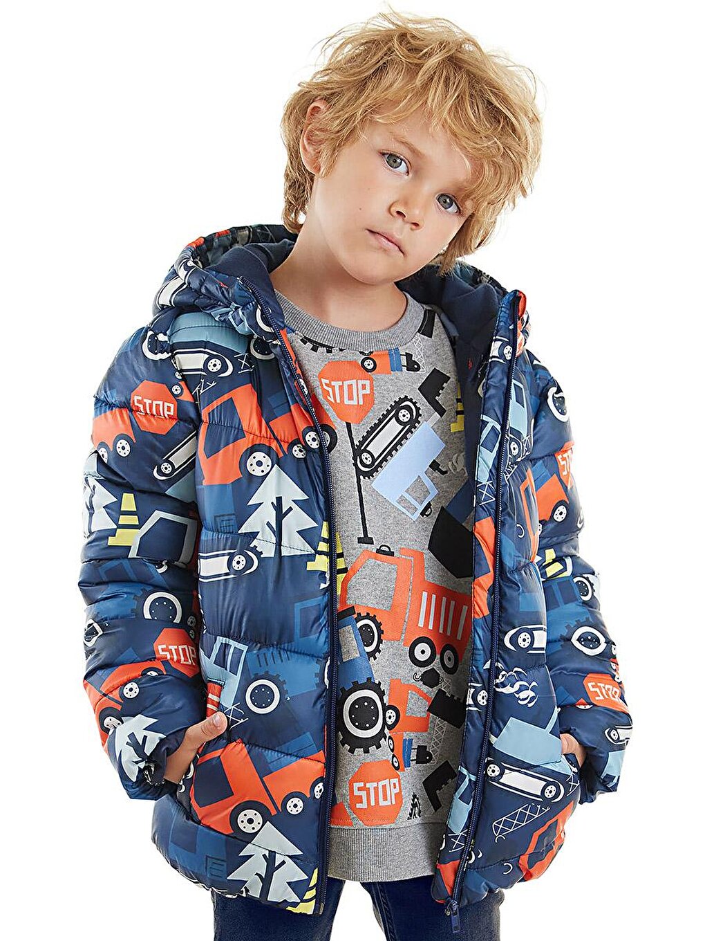 Cars Boy's Water Repellent Hooded Coat