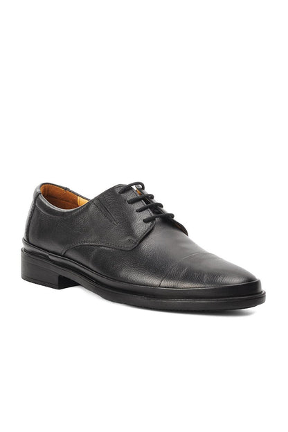 023 Black Lace-up Genuine Leather Men's Casual Shoes