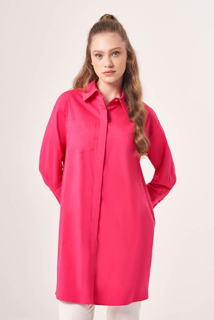 Long Classic Fuchsia Shirt