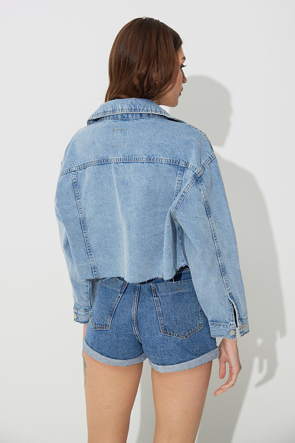 Blue Oversize Jean Jacket SS23J4723MA