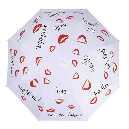 White Mini Umbrella in All Languages