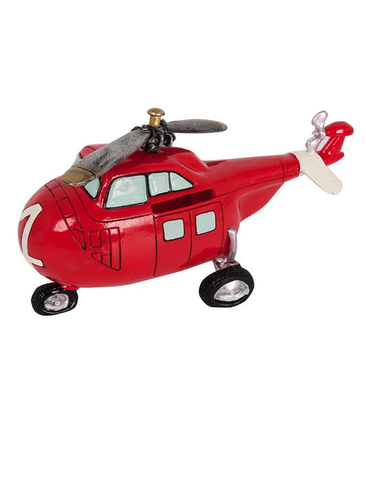 Helicopter Resin Piggy Bank