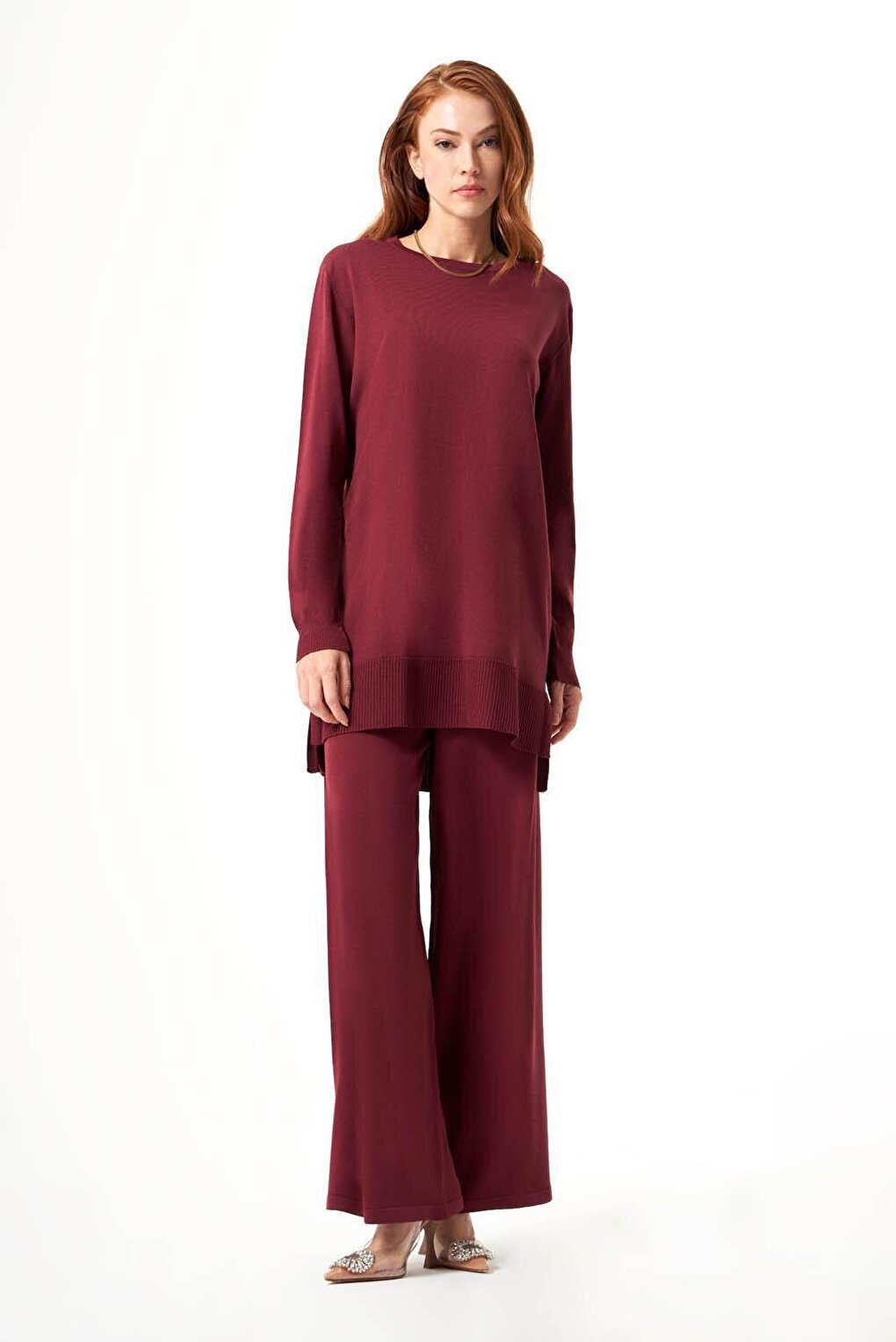 Bsc Rayon Knitwear Plum Tunic