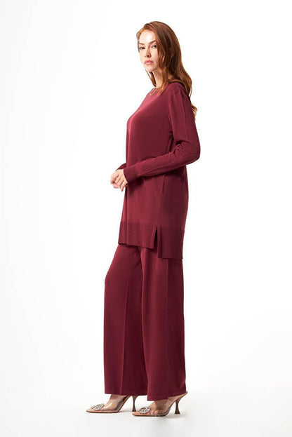 Bsc Rayon Knitwear Plum Tunic