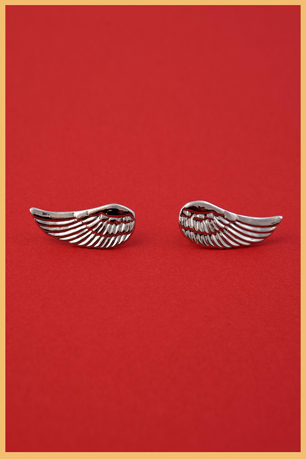 Silver Plated Angel Wing Earrings