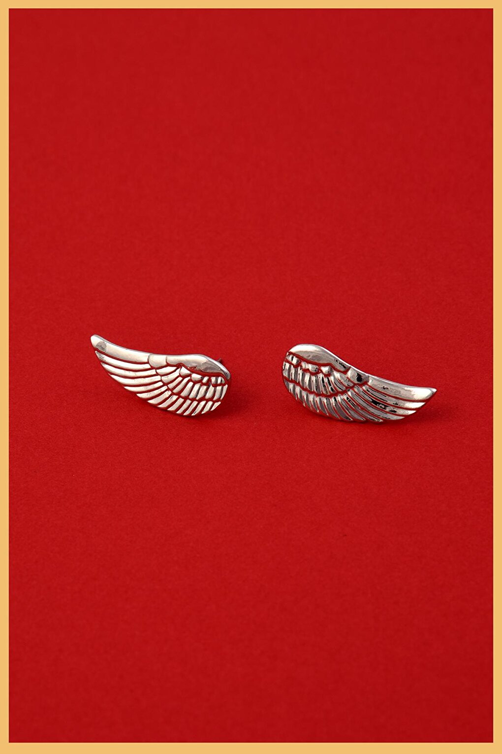 Silver Plated Angel Wing Earrings