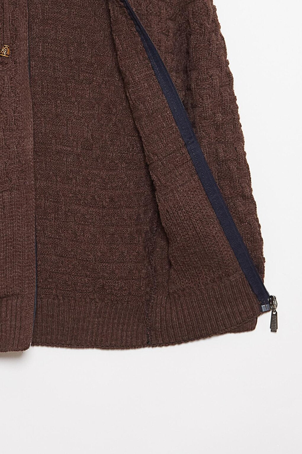 Fur Detailed Knitwear Boys Cardigan