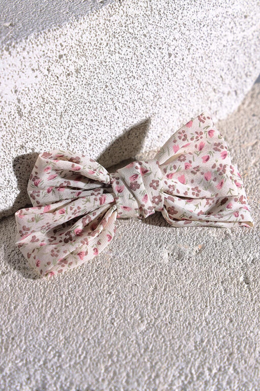 Summer Patterned Bow Automatic Hair Clip