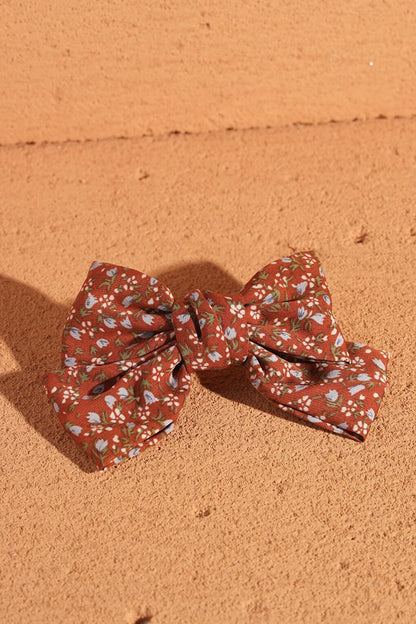 Summer Patterned Bow Automatic Hair Clip