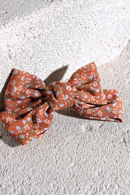 Summer Patterned Bow Automatic Hair Clip