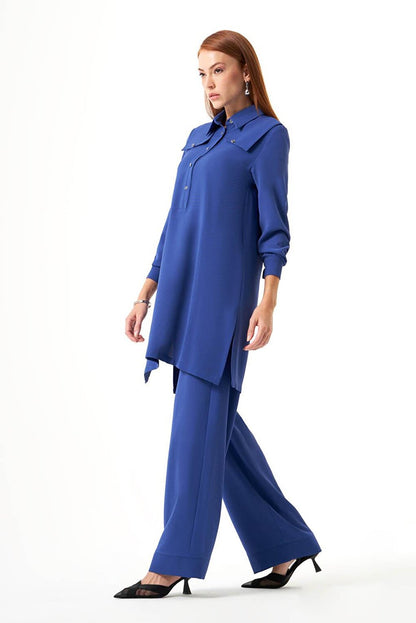 Shoulder Piece Indigo Tunic