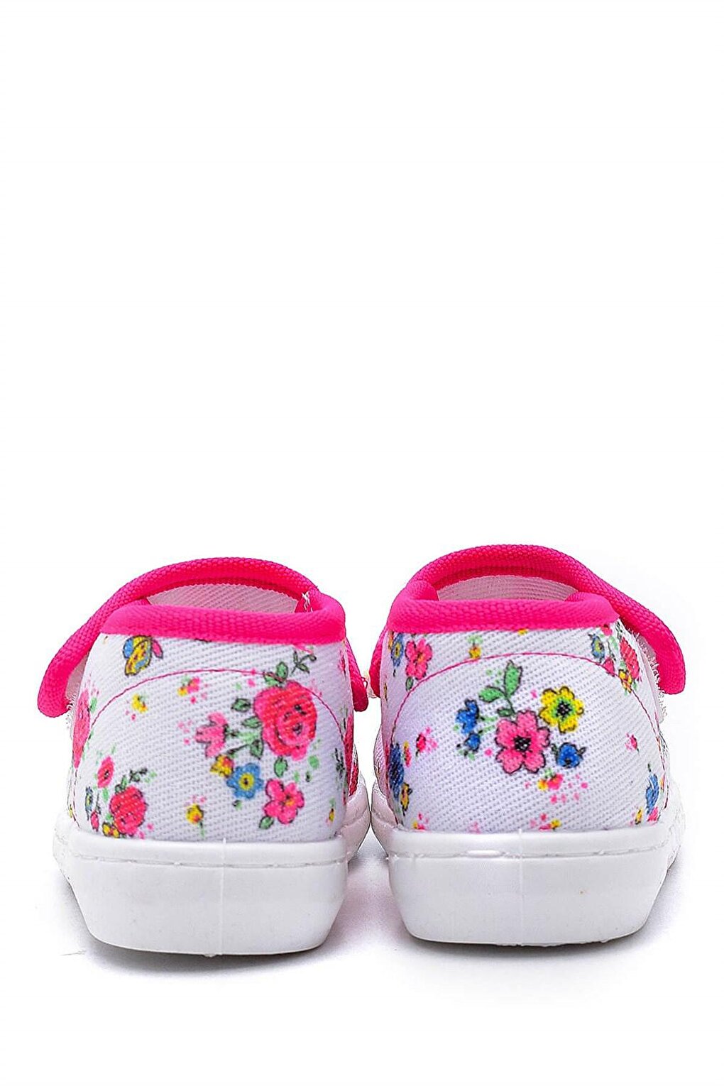 Fuchsia Bowknot Kids Linen Shoes-F-472