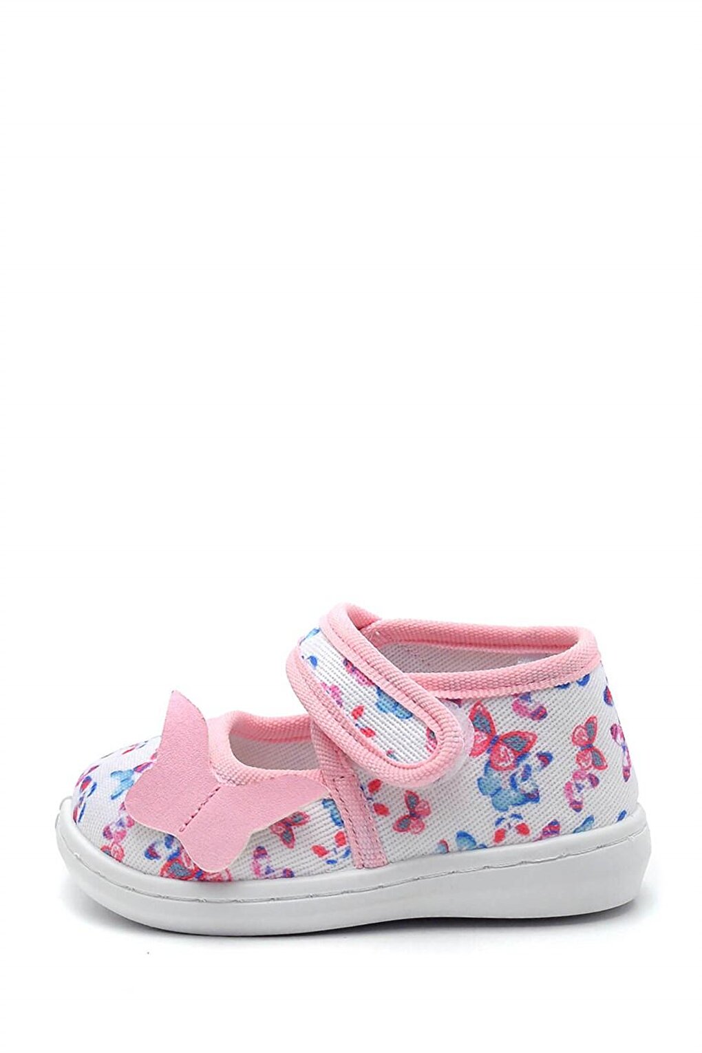 Butterfly Patterned Linen Children's Shoes-PINK-F-4007