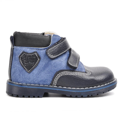 Cat01 Navy Blue Boy's Boots