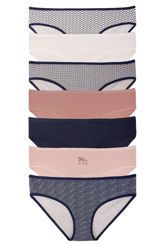 Women's Cotton Lycra Panties 7 Pack