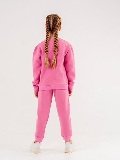 Crew Neck Printed Long Sleeve Tracksuit