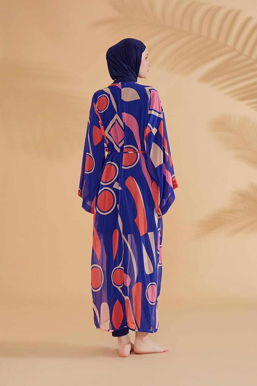 Geometric Saks Kimono Kaftan P2339