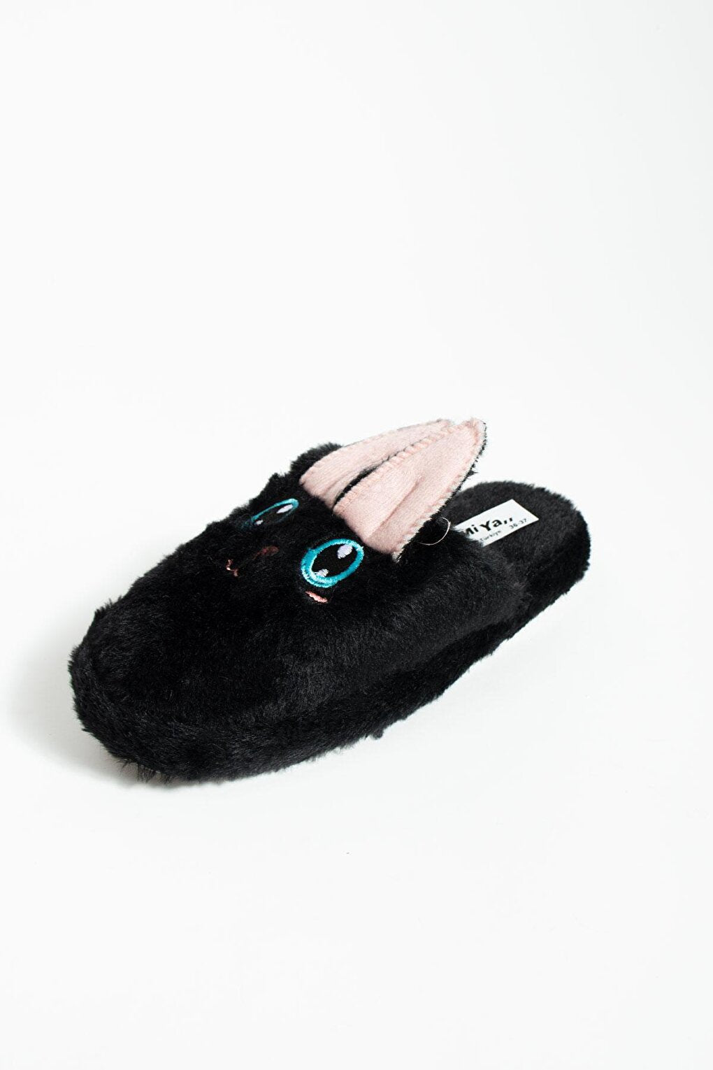 Cute Rabbit Front Closed Inside Fur Thermal Sole Women's Home Slippers P01-18-23Kl