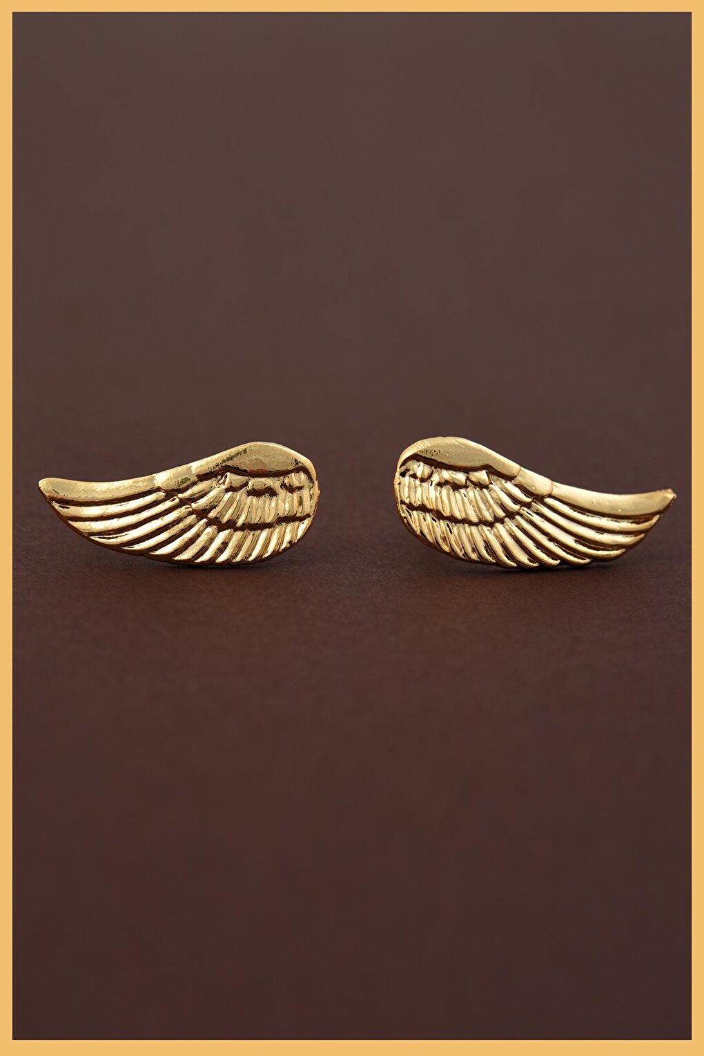 Gold Plated Angel Wing Earrings