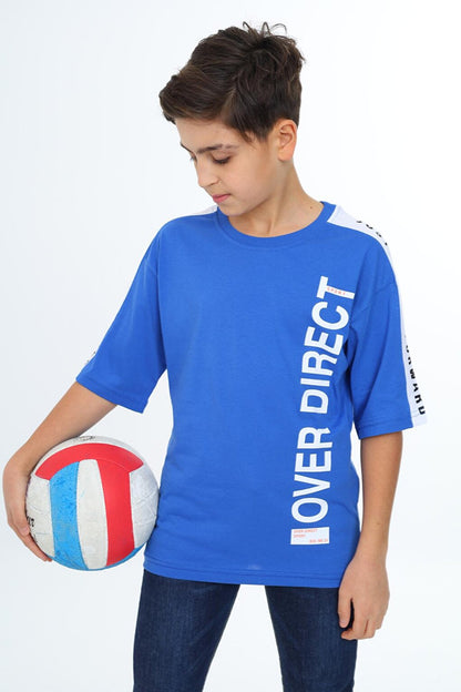 Boy's Sleeve Striped T-Shirt 9-14 Years Lx7063