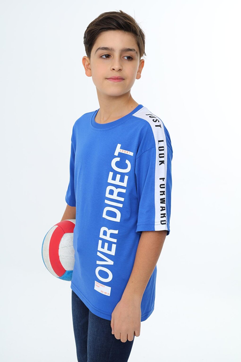 Boy's Sleeve Striped T-Shirt 9-14 Years Lx7063